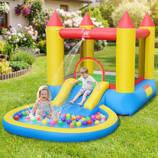 Kids Inflatable Bounce House Castle With Balls Pool And Bag Bounce House Options at Gallery Canada