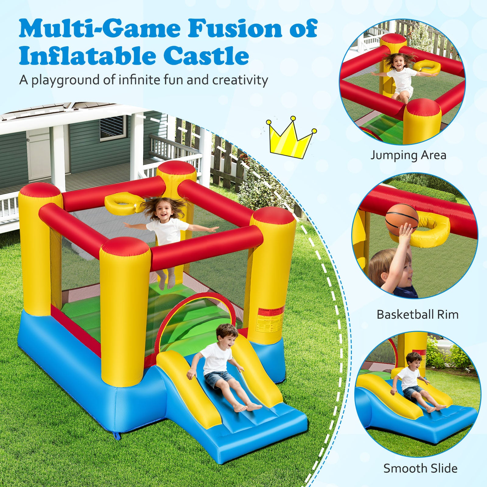 Kids Inflatable Bounce House, No Blower Bounce House at Gallery Canada