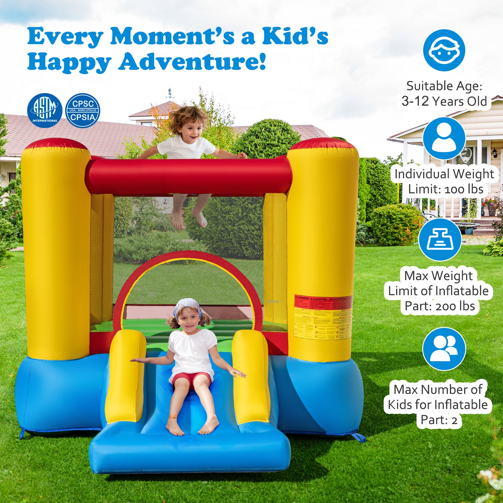 Kids Inflatable Bounce House, No Blower Bounce House at Gallery Canada