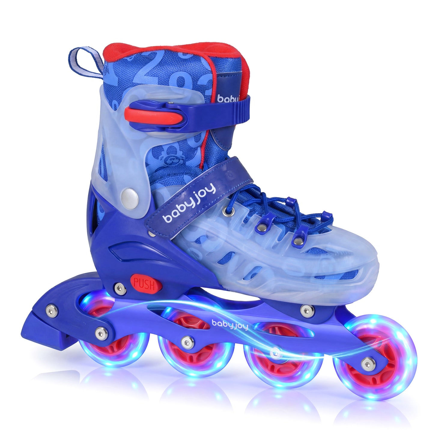 Kids Inline Skates With Light Up Wheels, Ages 9-14, Blue Toy Sports at Gallery Canada