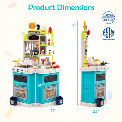 Kids Kitchen Playset, Blue