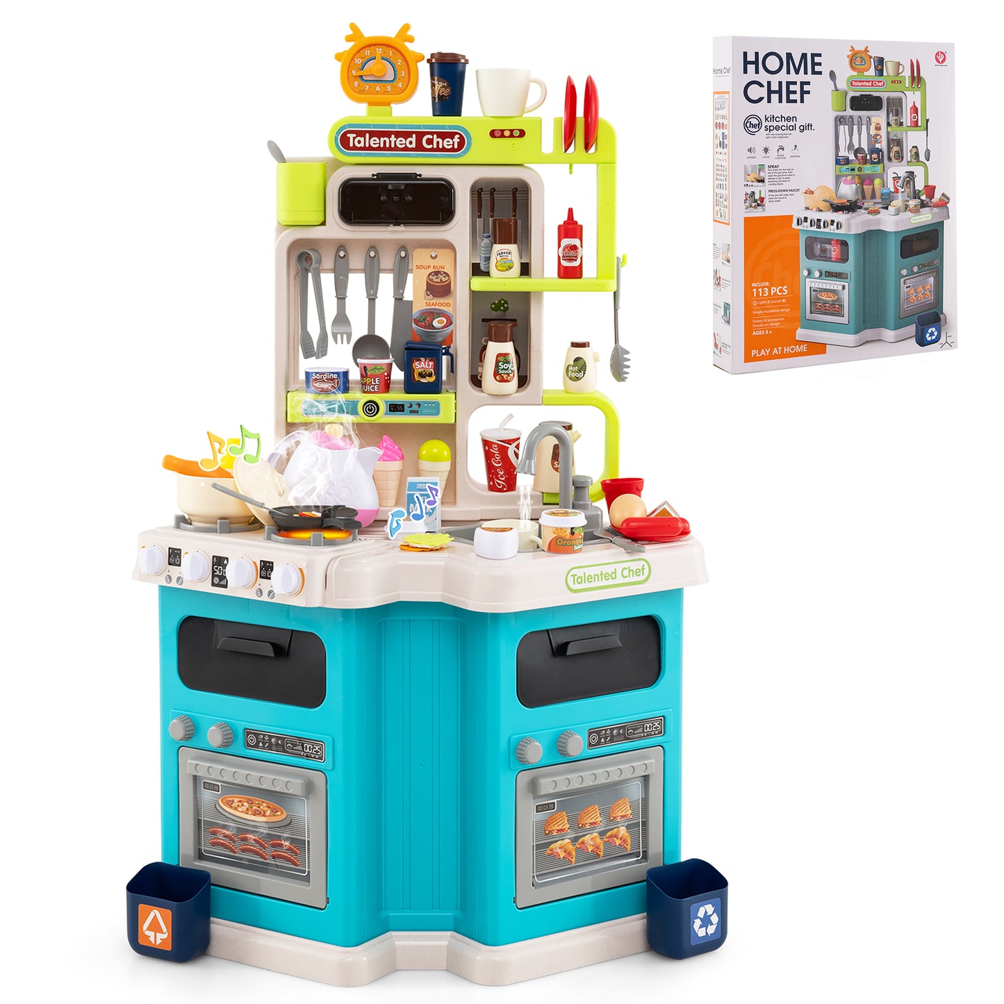 Kids Kitchen Playset, Blue