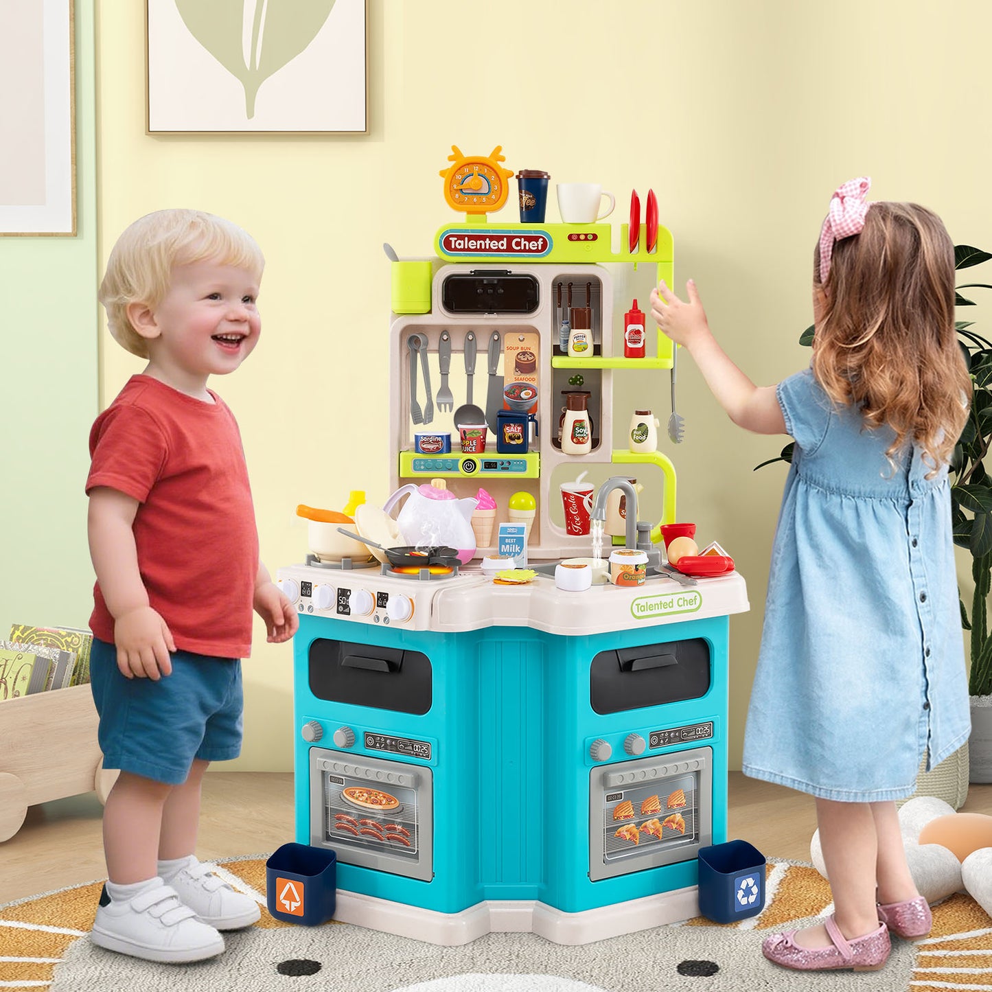 Kids Kitchen Playset, Blue