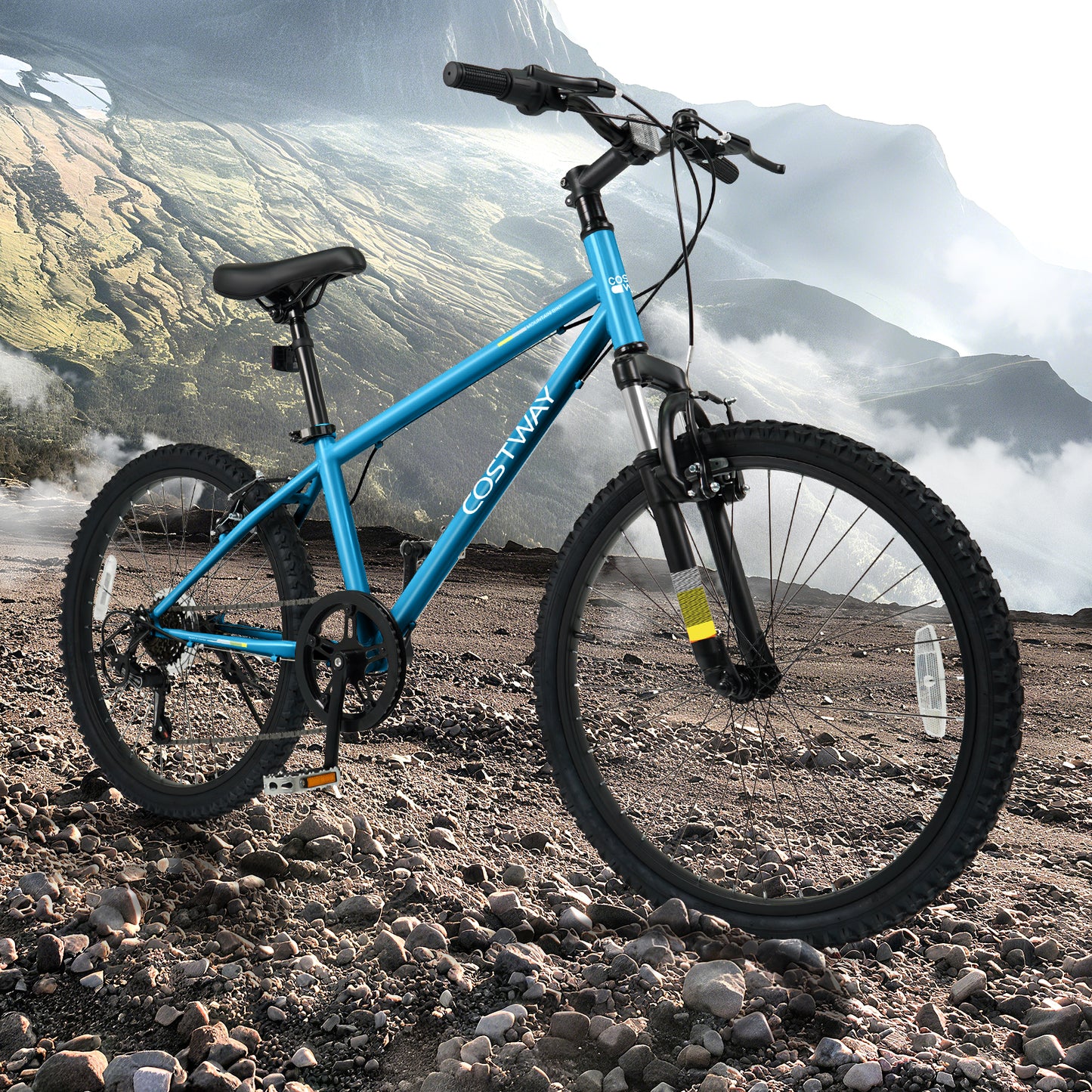 Kids Mountain Bike 20 24 Inch Child Bicycle for Boys Girls Aged 8+ Years Old Blue-24 Inch, Blue Kids Bike at Gallery Canada