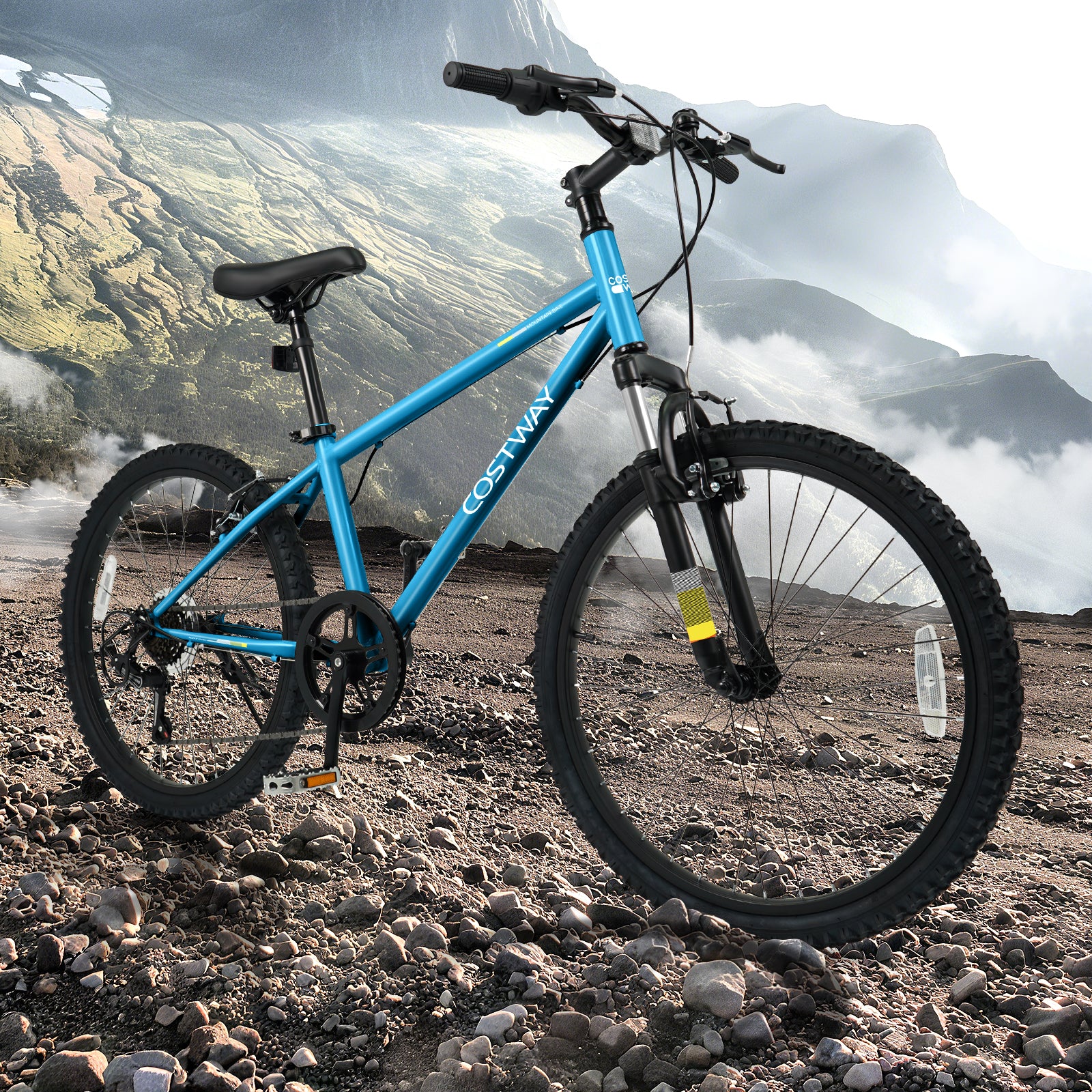 Kids Mountain Bike 20 24 Inch Child Bicycle for Boys Girls Aged 8+ Years Old Blue-24 Inch, Blue Kids Bike at Gallery Canada