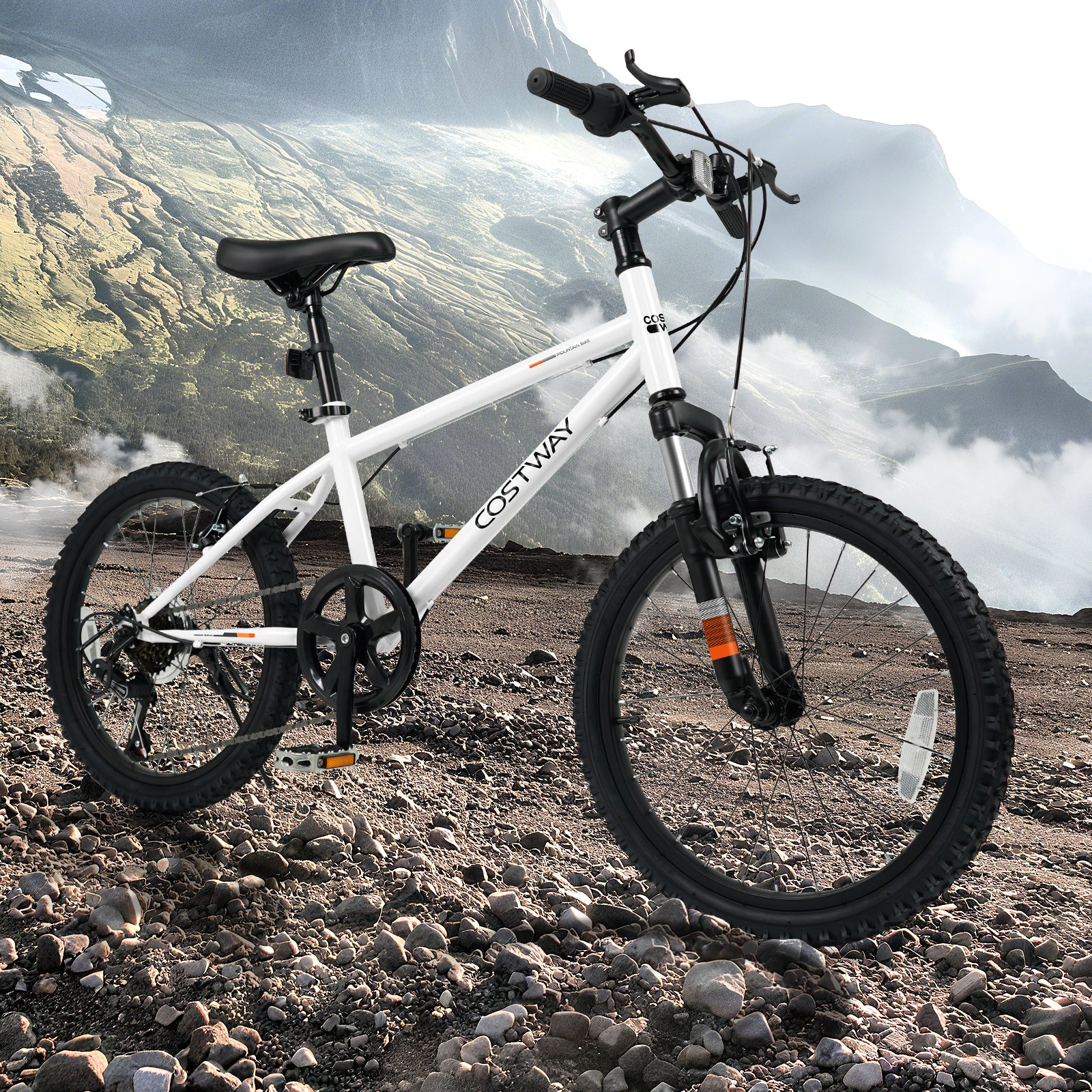 Kids Mountain Bike 20 24 Inch Child Bicycle for Boys Girls Aged 8+ Years Old White-20 Inch, White Kids Bike at Gallery Canada