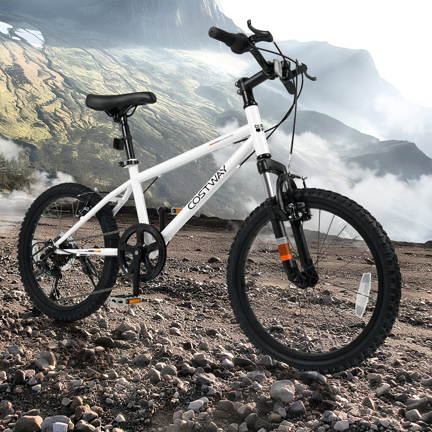 Kids Mountain Bike 20 24 Inch Child Bicycle for Boys Girls Aged 8+ Years Old White-20 Inch, White Kids Bike at Gallery Canada