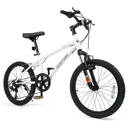 Kids Mountain Bike 20 24 Inch Child Bicycle for Boys Girls Aged 8+ Years Old White-20 Inch, White Kids Bike White at Gallery Canada