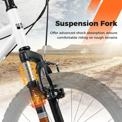 Kids Mountain Bike 20 24 Inch Child Bicycle for Boys Girls Aged 8+ Years Old White-20 Inch, White Kids Bike at Gallery Canada