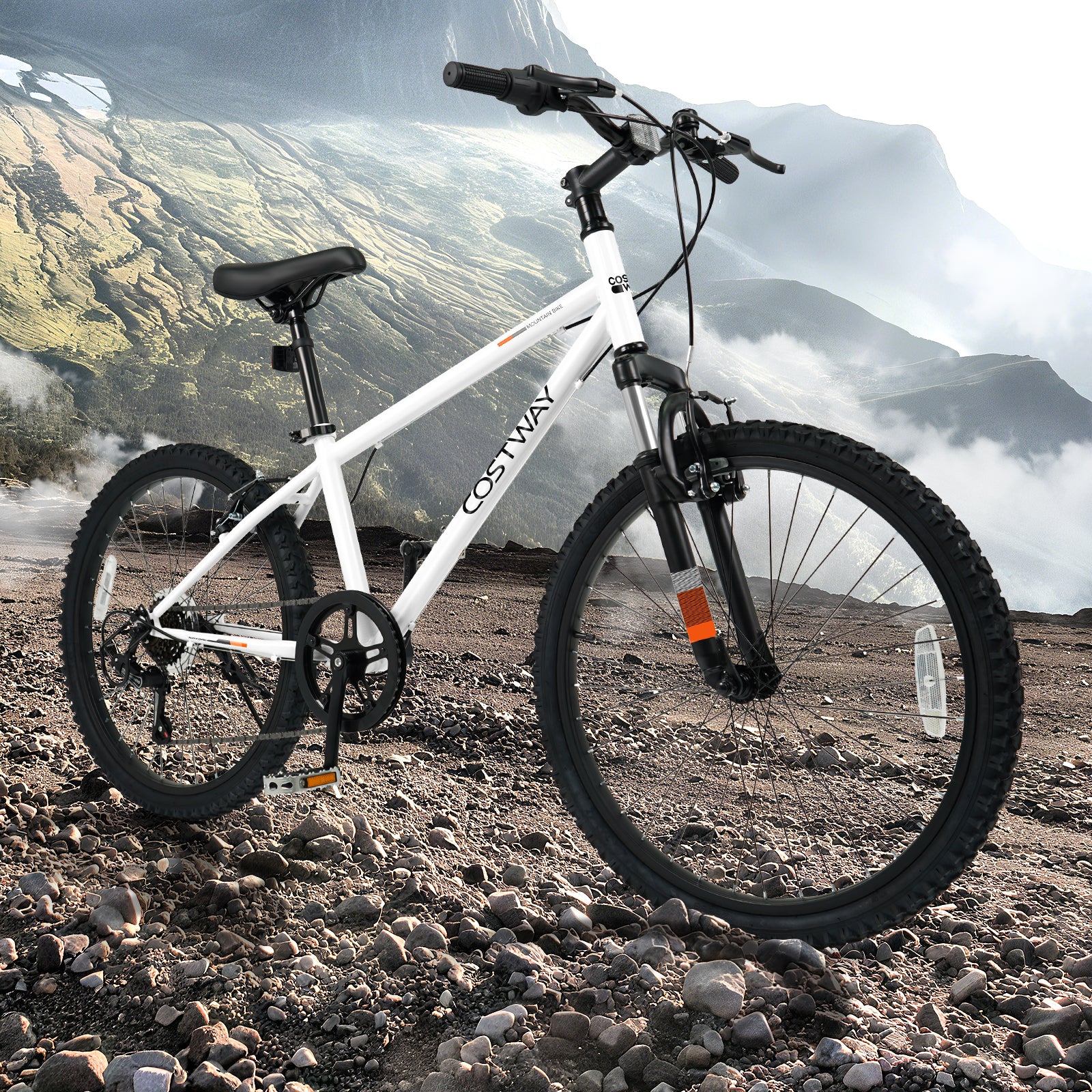 Kids Mountain Bike 20 24 Inch Child Bicycle for Boys Girls Aged 8+ Years Old White-24 Inch, White Kids Bike at Gallery Canada