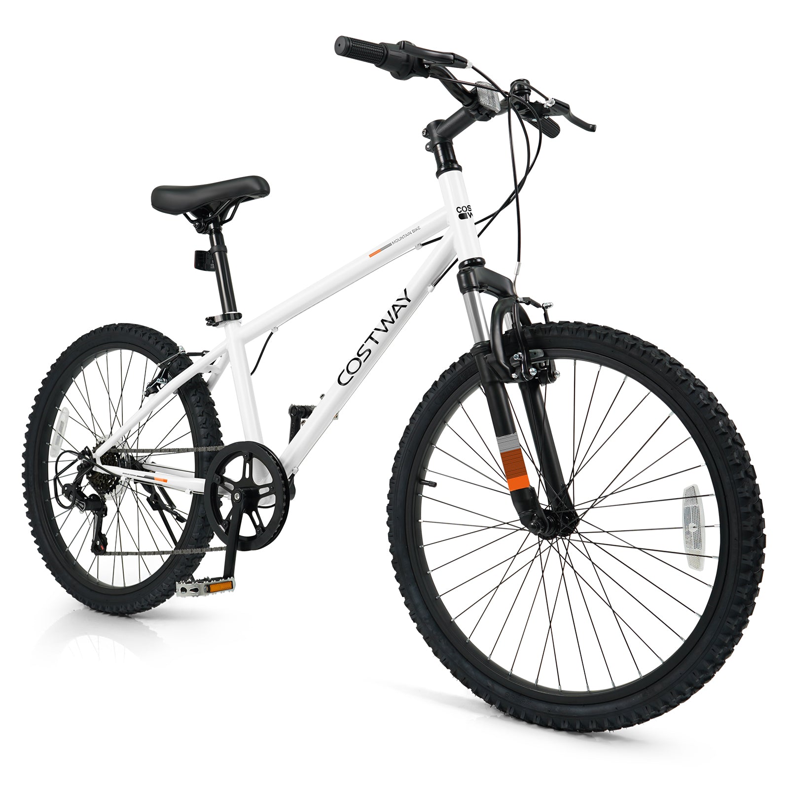 Kids Mountain Bike, 24 Inch, For Boys Girls Aged 8+, White Kids Bike at Gallery Canada