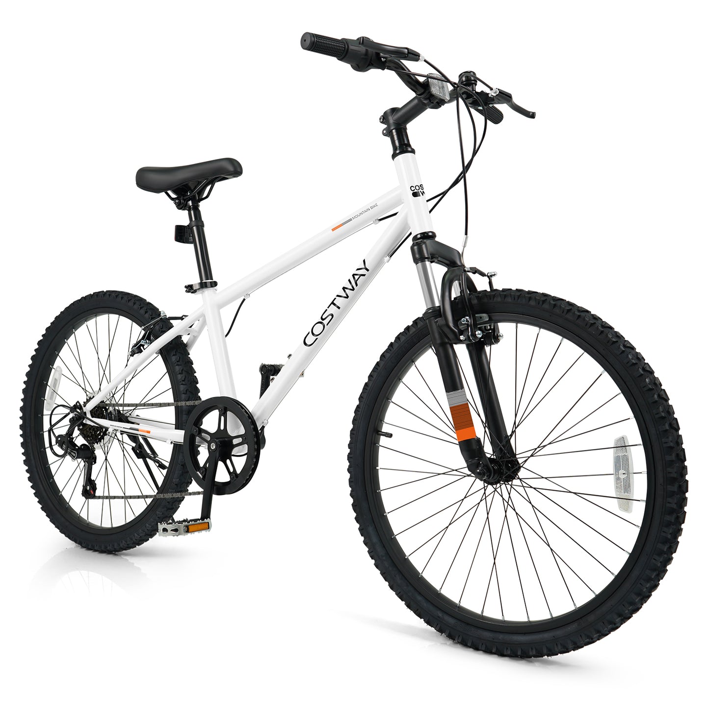 Kids Mountain Bike, 24 Inch, For Boys Girls Aged 8+, White Kids Bike at Gallery Canada