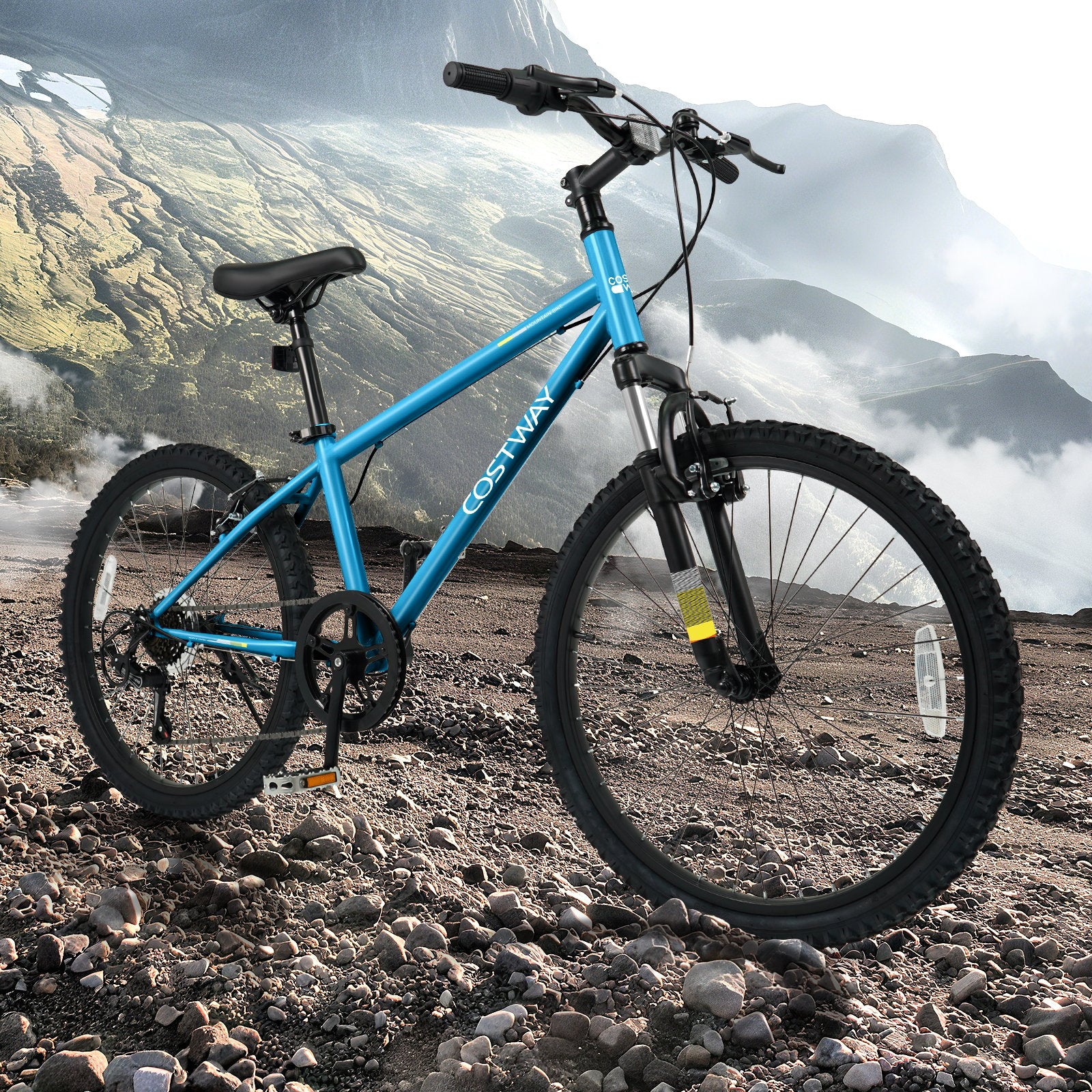 Kids Mountain Bike 20 Inch Child Bicycle for Boys Girls Aged 8+ Years Old Blue, Blue Kids Bike at Gallery Canada