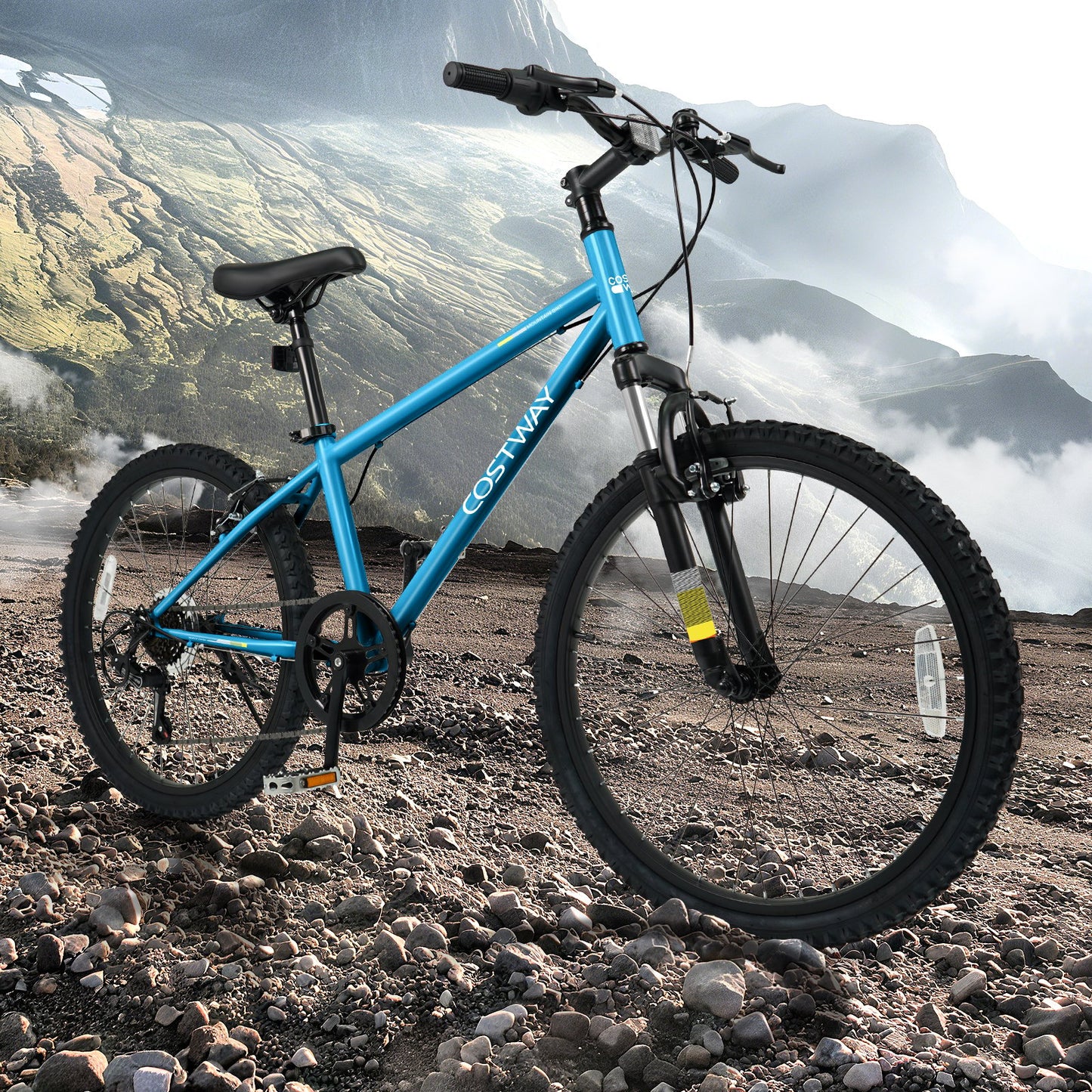 Kids Mountain Bike 20 Inch Child Bicycle for Boys Girls Aged 8+ Years Old Blue, Blue Kids Bike at Gallery Canada