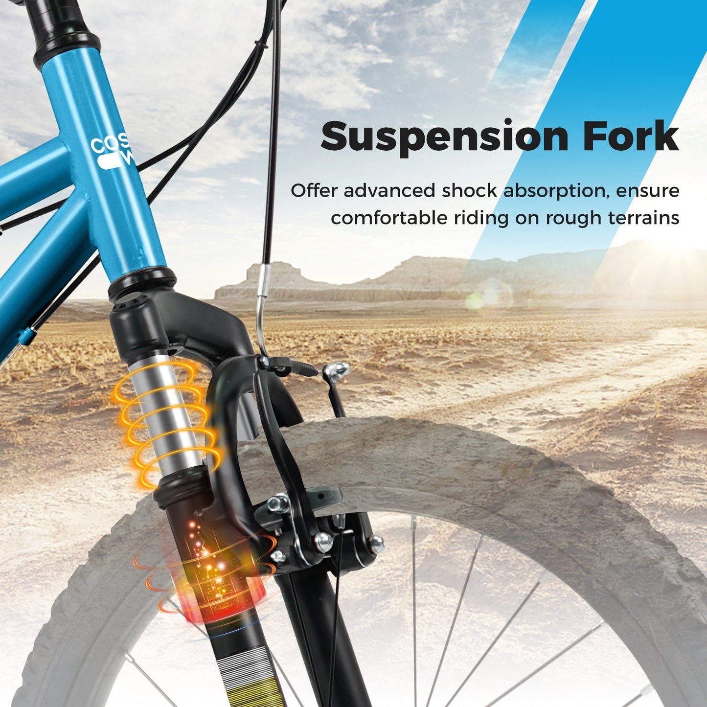 Kids Mountain Bike 20 Inch Child Bicycle for Boys Girls Aged 8+ Years Old Blue, Blue Kids Bike at Gallery Canada