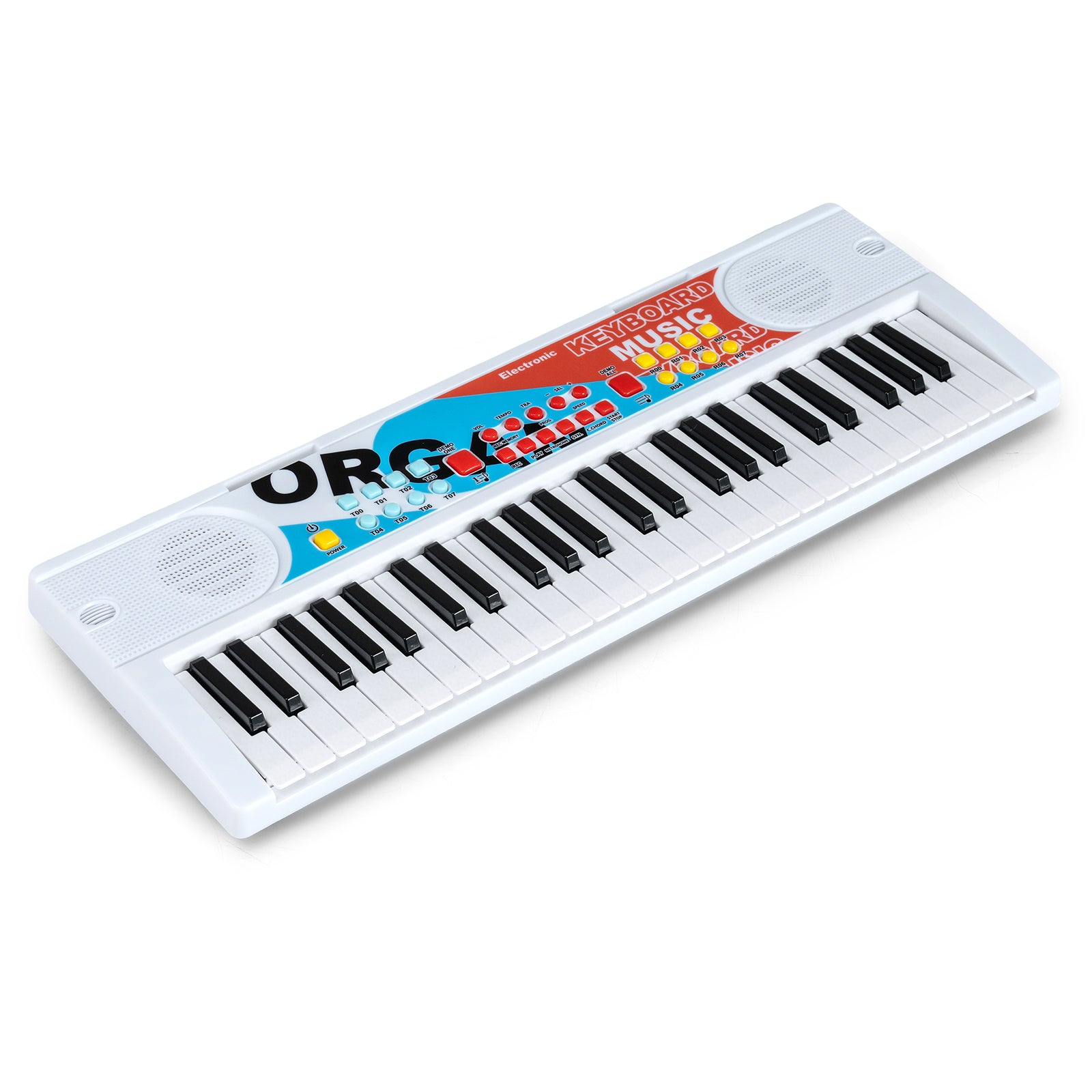 49 Keys Portable Electric Keyboard Piano, 8 Rhythms 8 Tones, White Pianos & Keyboards at Gallery Canada