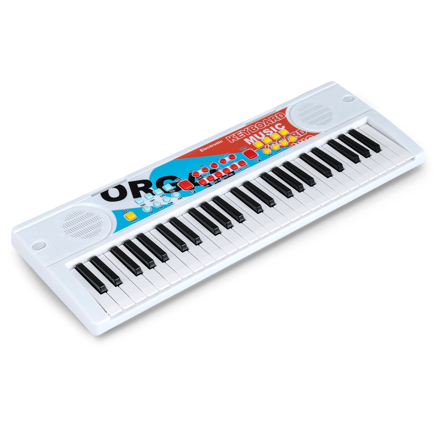 49 Keys Portable Electric Keyboard Piano, 8 Rhythms 8 Tones, White Pianos & Keyboards at Gallery Canada