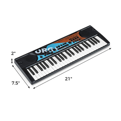 49 Keys Portable Electric Keyboard Piano, 8 Rhythms 8 Tones, Black Pianos & Keyboards at Gallery Canada