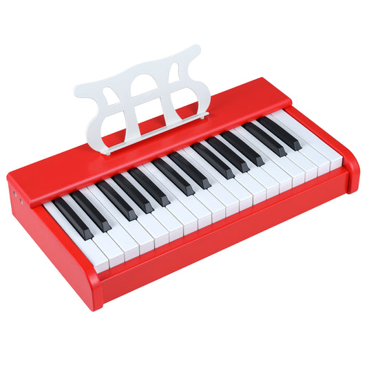 Kids Piano Keyboard 30 Keys Digital Piano with Music Stand for 3+ Years Old Beginners, Red Pianos & Keyboards Red at Gallery Canada