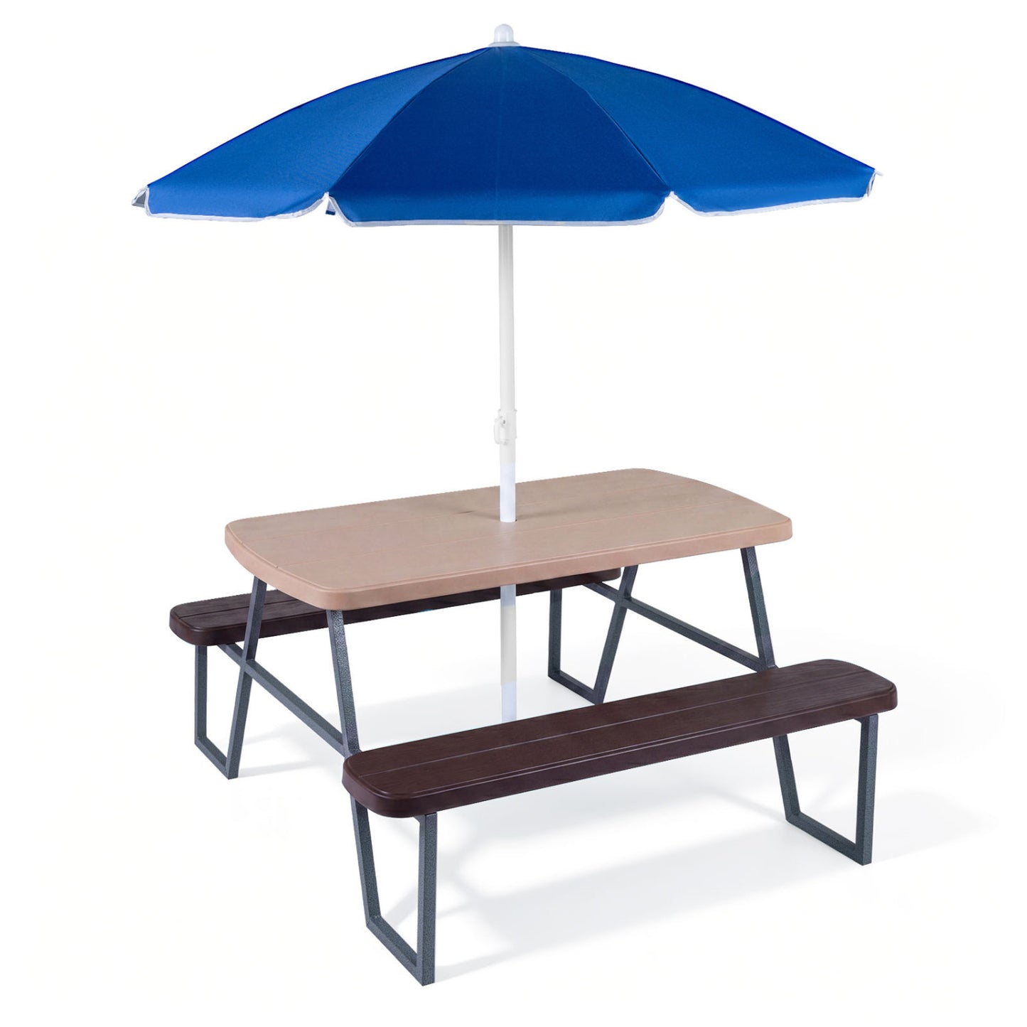 Kids Picnic Table with Benches, Brown Kids Table & Chair Sets at Gallery Canada