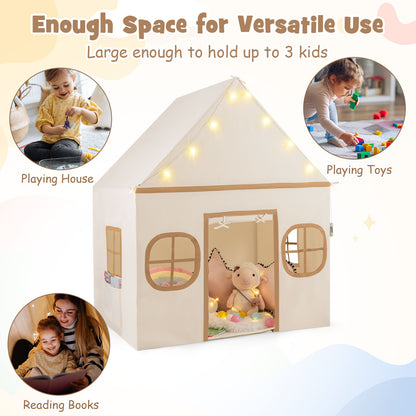 Kids Play Tent Large, Door Curtain, Windows Star Lights, Coffee Play Tents & Playhouse at Gallery Canada