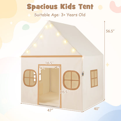 Kids Play Tent Large, Door Curtain, Windows Star Lights, Coffee Play Tents & Playhouse at Gallery Canada