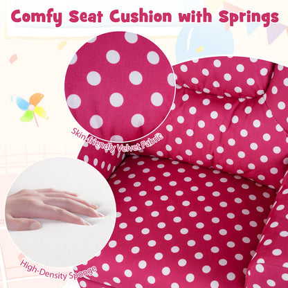 Kids Recliner Chair Push Back Toddler Reclining Armchair with Cup Holder, Red Kids Chairs & Seating at Gallery Canada