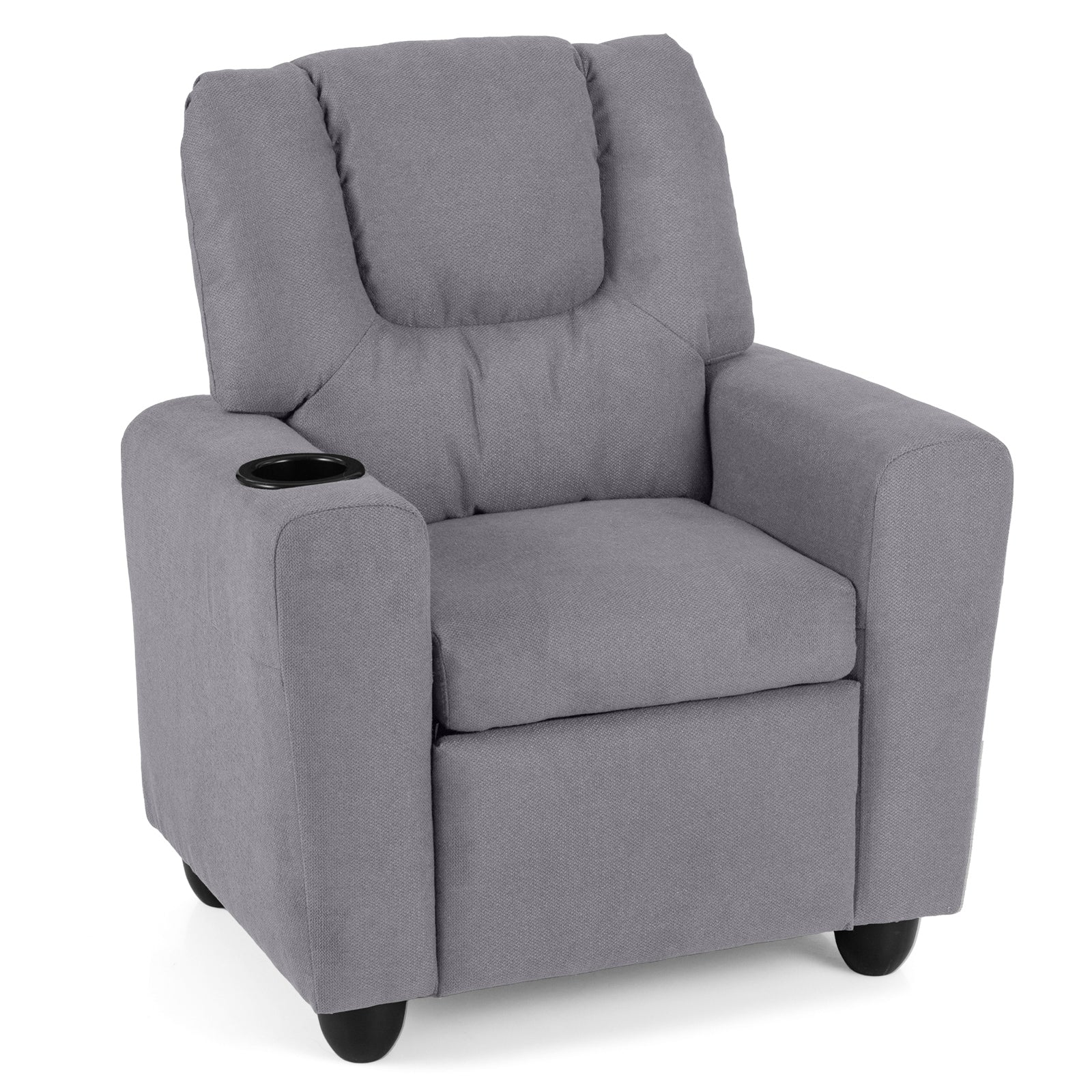 Kids Recliner Chair, Push Back, Toddler Armchair, Gray Kids Chairs & Seating Gray at Gallery Canada