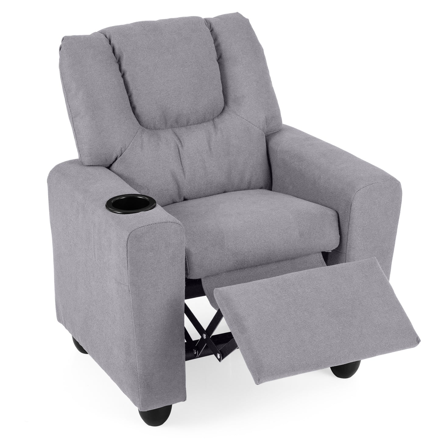 Kids Recliner Chair, Push Back, Toddler Armchair, Gray Kids Chairs & Seating at Gallery Canada