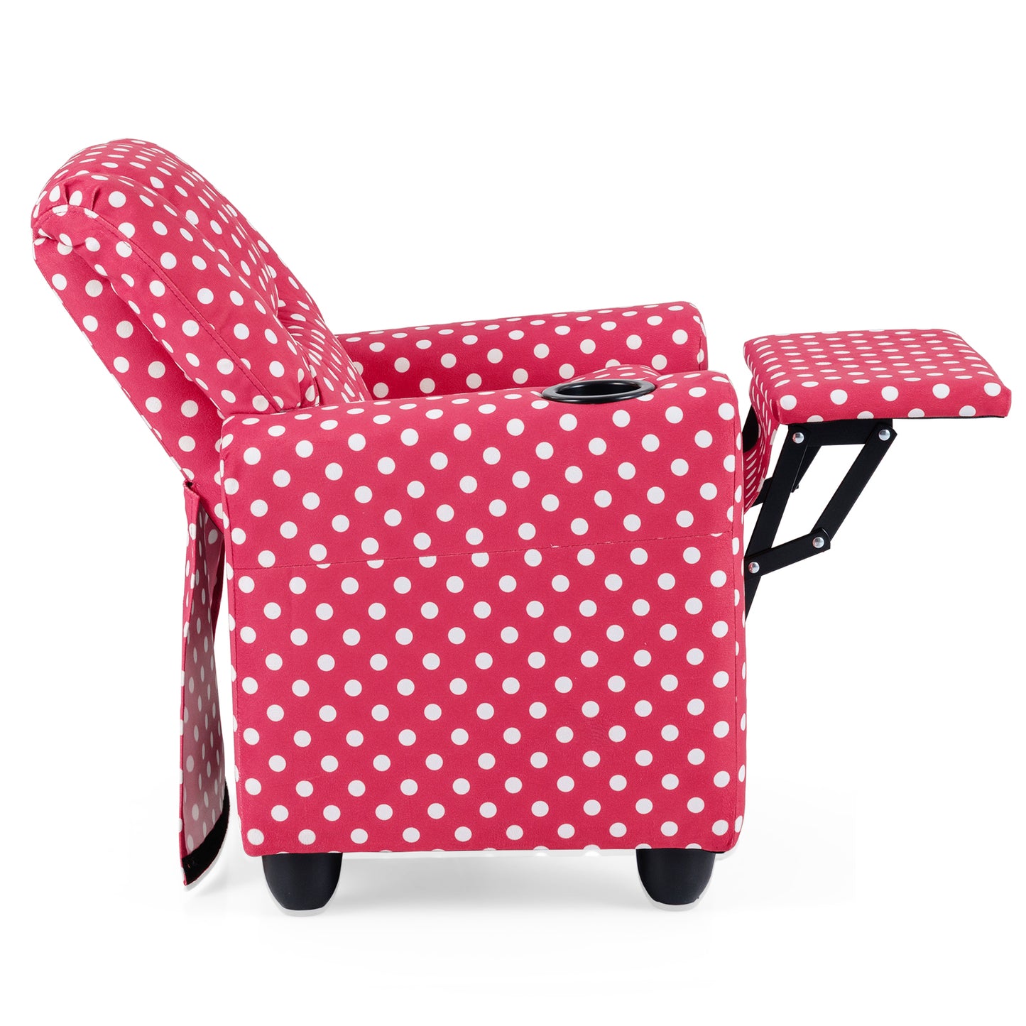Kids Recliner Chair, Push Back Toddler Armchair With Cup Holder, Red Kids Chairs & Seating at Gallery Canada