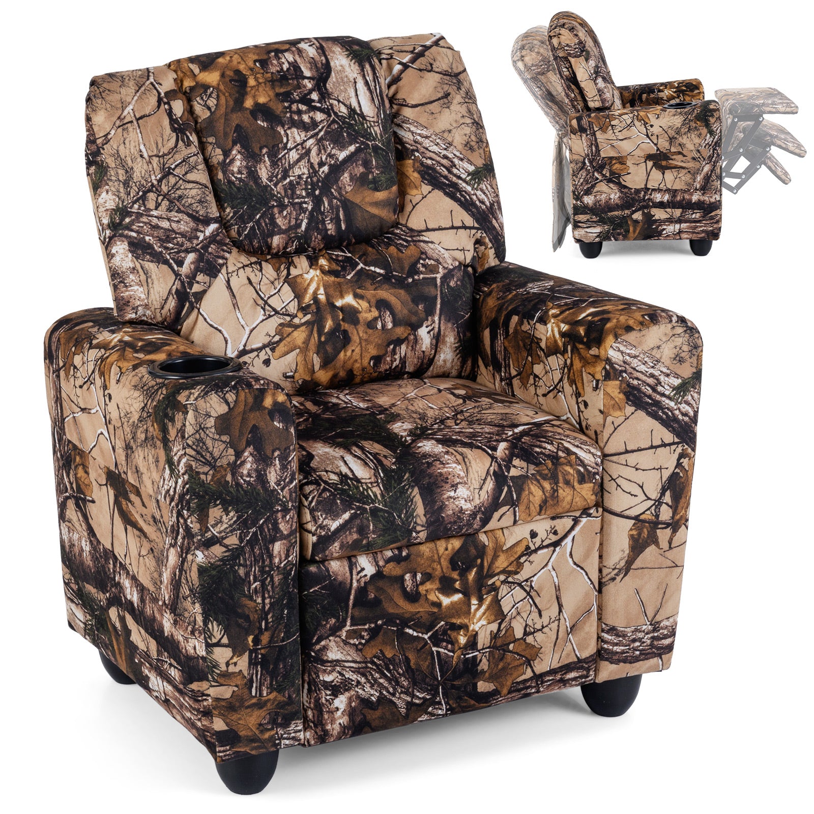 Kids Recliner Chair, With Cup Holder, Camouflage Kids Chairs & Seating at Gallery Canada