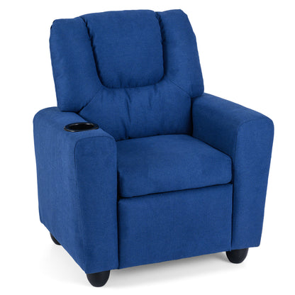 Kids Recliner Chair, Push Back, Blue Kids Chairs & Seating at Gallery Canada