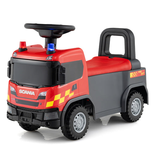 Kids Ride On Push Car, SCA Truck Toy, Red