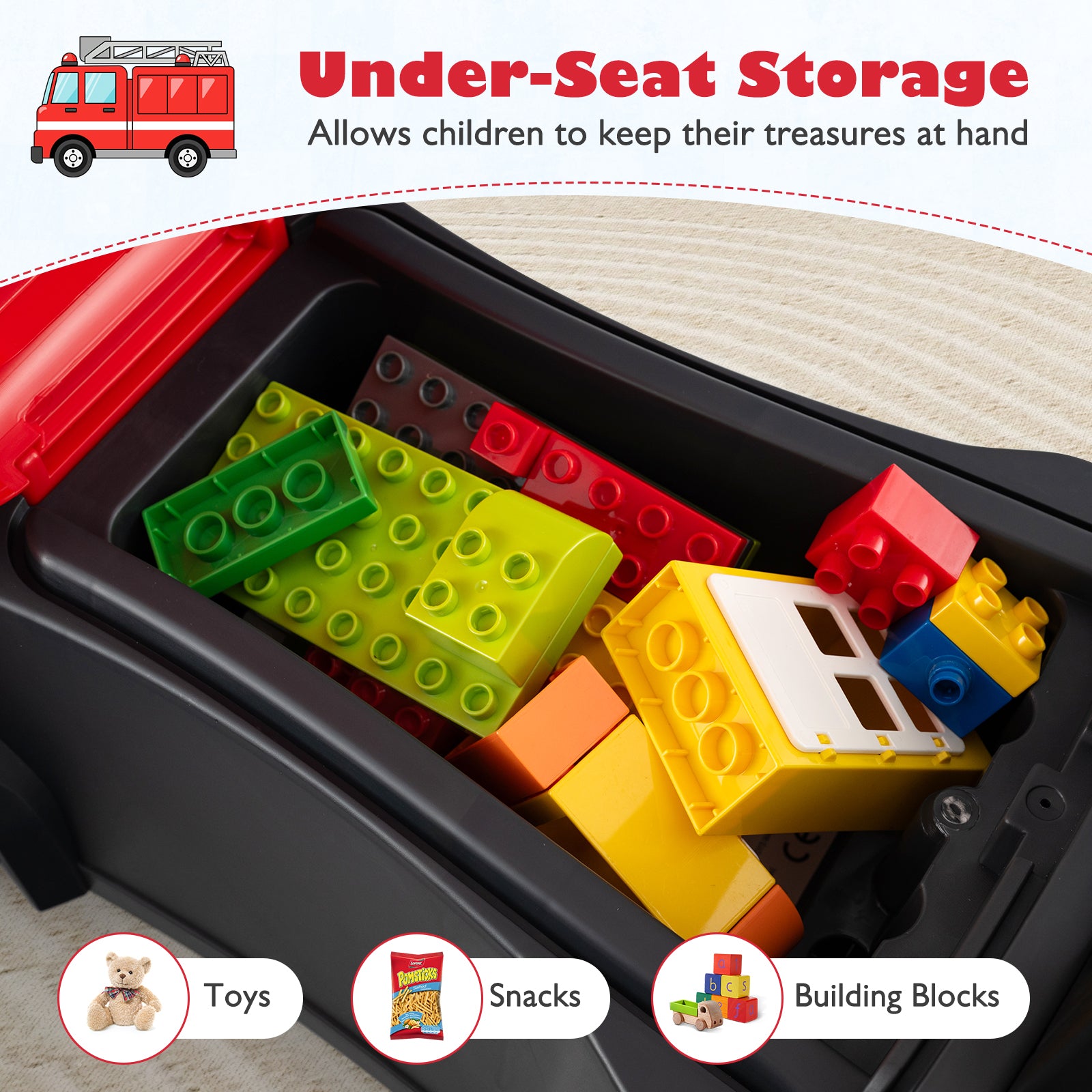 Kids Ride On Push Car Licensed SCANIA Truck Toy with Steering Wheel and Music, Red Push & Pedal Ride On Toys at Gallery Canada