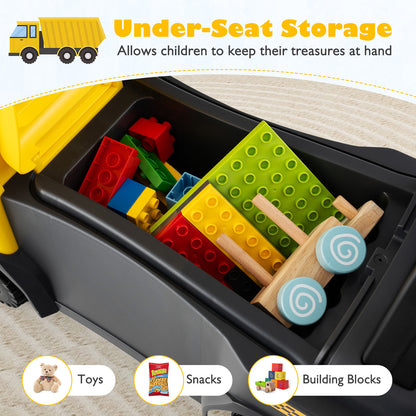 Kids Ride On Push Car Licensed SCANIA Truck Toy with Steering Wheel and Music, Yellow Push & Pedal Ride On Toys at Gallery Canada