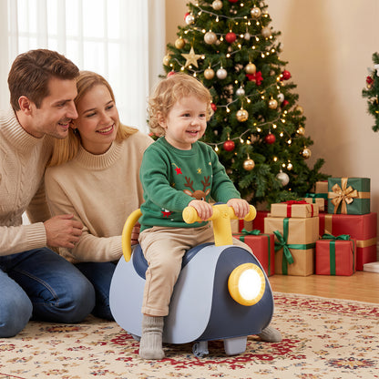 Kids Ride On Push Car with Headlight, Blue