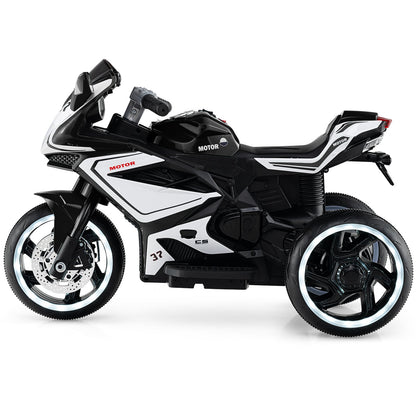 Kids Ride On Motorcycle, 6V Battery Powered, Black