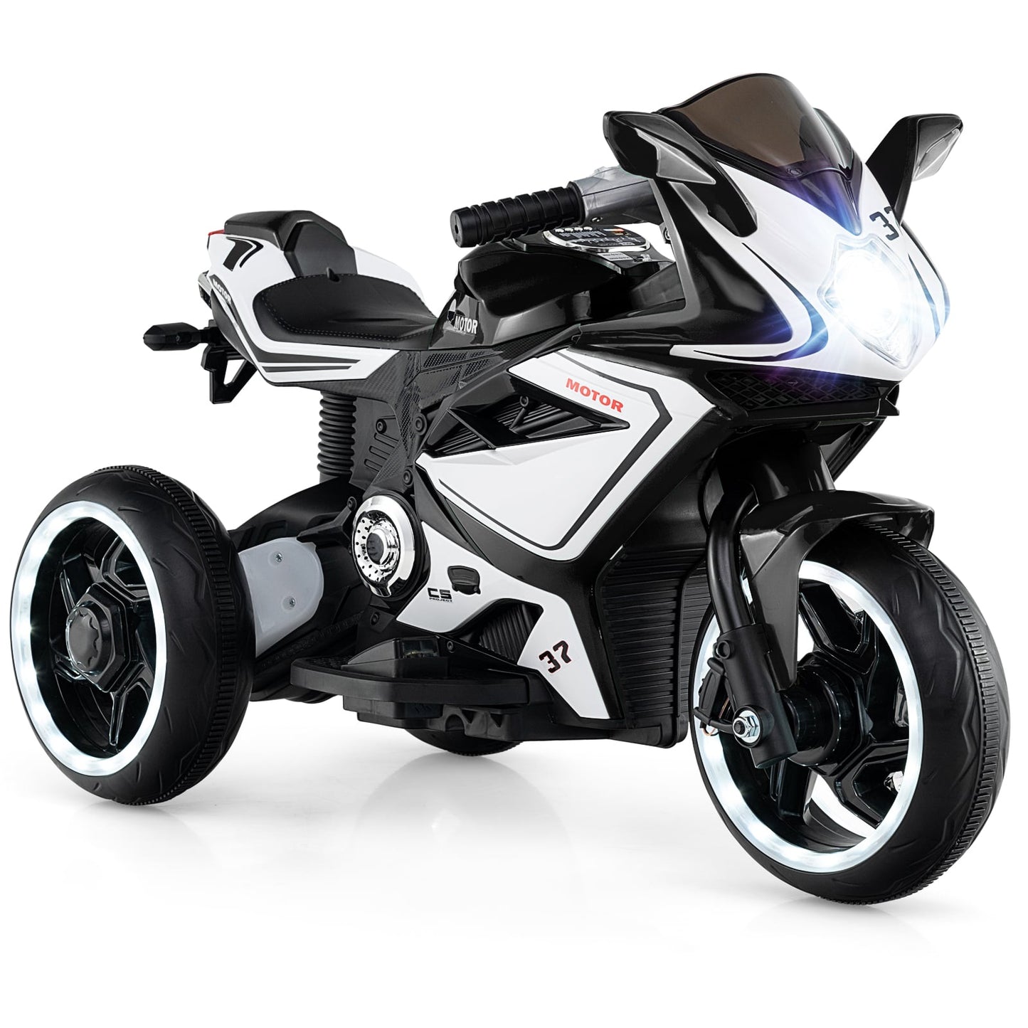 Kids Ride On Motorcycle, 6V Battery Powered, Black