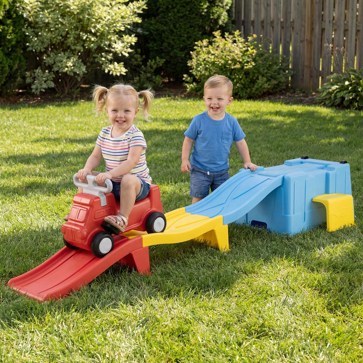 Kids Ride On Toy With Storage Box, Multicolor