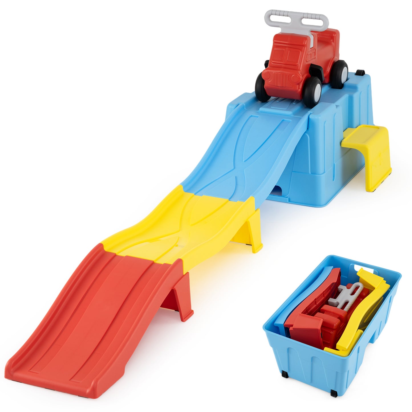 Kids Ride On Toy With Storage Box, Multicolor