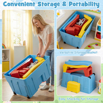 Kids Ride On Toy With Storage Box, Multicolor