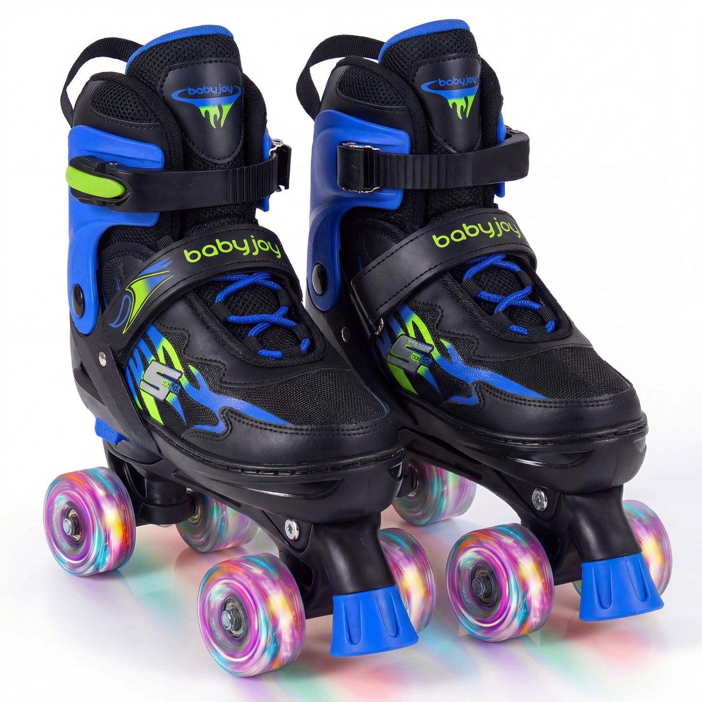 Kids Roller Skates, Adjustable Quad Skates With Light-Up Wheels, Navy Toy Sports Navy at Gallery Canada