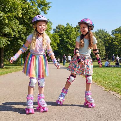 Kids Roller Skates, Ages 7-9, 4 Light Up Wheels, Pink Toy Sports at Gallery Canada
