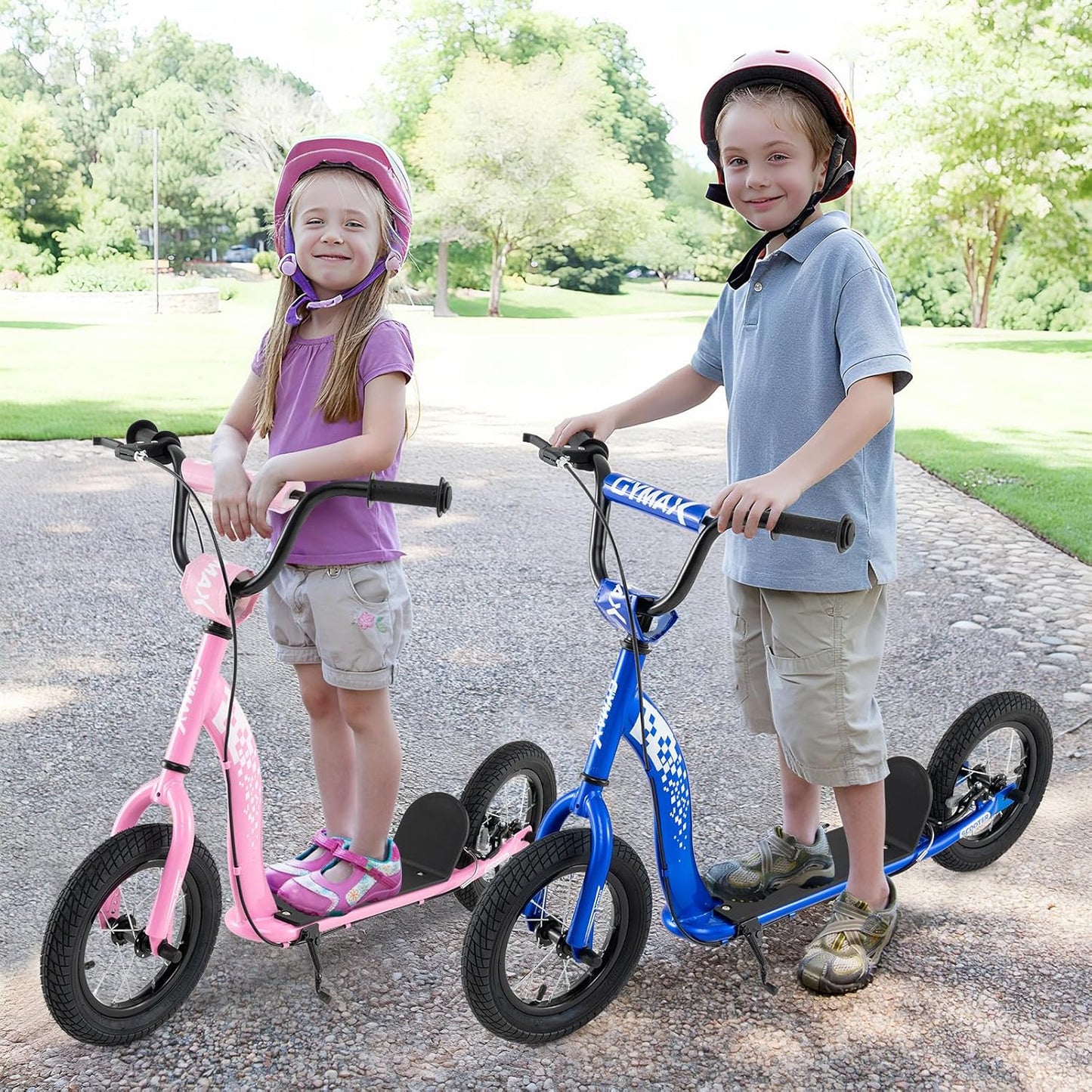 Kids Scooter, Adjustable Height, 12-Inch Wheels, Navy Scooters at Gallery Canada