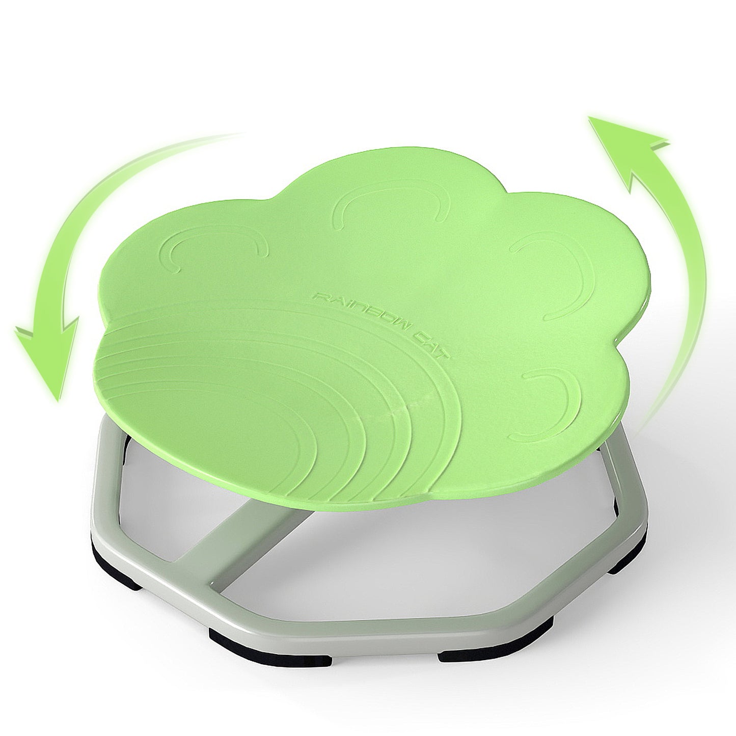 Kids Sensory Swivel Chair Cat Claw 360° Spinning Chair with Non-Slip Metal Base, Green Kids Chairs & Seating at Gallery Canada