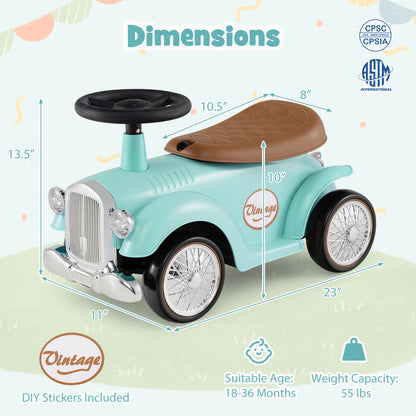 Kids Sit To Stand Vehicle, Working Steering Wheel, Under Seat Storage, Green Push & Pedal Ride On Toys at Gallery Canada