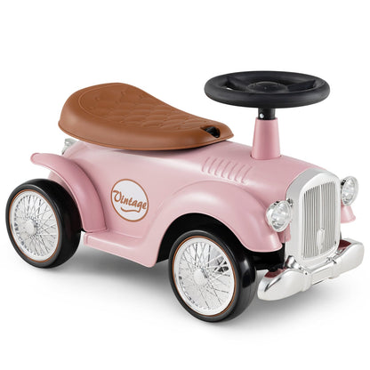 Kids Sit To Stand Vehicle, Working Steering Wheel, Under Seat Storage, Pink Push & Pedal Ride On Toys at Gallery Canada