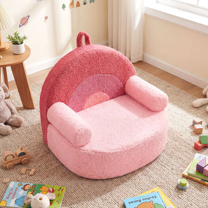 Kids Sofa, Toddler Foam Couch, Soft Fleece Fabric, Pink Kids Chairs & Seating at Gallery Canada