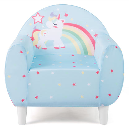 Kids Sofa, Breathable Spandex, High-Density Sponge, Blue Kids Chairs & Seating Blue at Gallery Canada