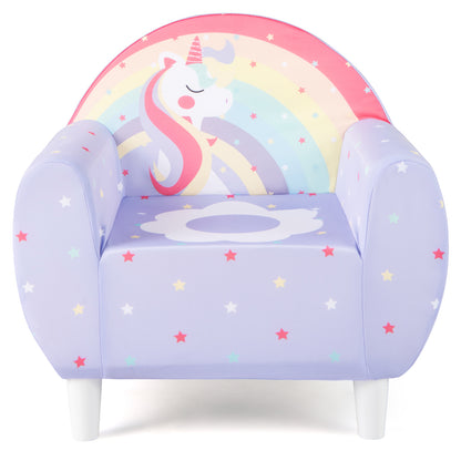 Kids Sofa with Breathable Spandex Fabric and High-density Sponge Filling for Boys and Girls, Purple Kids Chairs & Seating at Gallery Canada